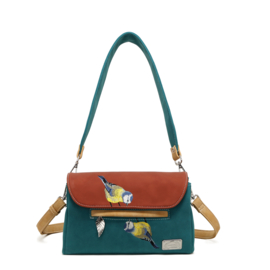 Hi-di-Hi tas Twiggle Koolmeesjes Petrol/red