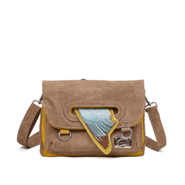 Hi-di-Hi tas Kingfisher yellow/ beige