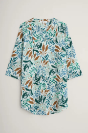 Seasalt - Op art Tunic Riverbed floral chalk