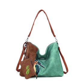 Hi-di-Hi tas Buzz aqua / cognac