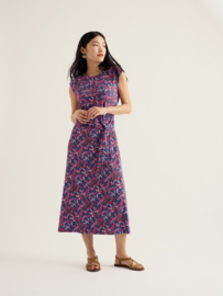 Seasalt - Fettling dress Summer fronds purple kale
