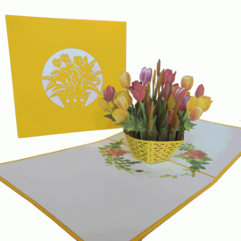 Pop-up kaart Tulpen