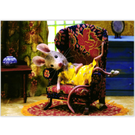 Muis in luie stoel kaart