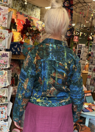 Orientique - Biker jacket Batik floral