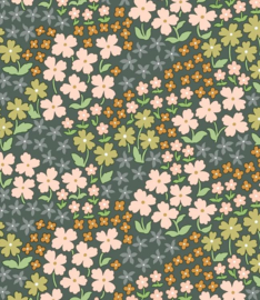 PVC tafelzeil Lola - Groene bloemetjes