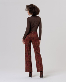 Surkana - Straight Trousers maroon Saro