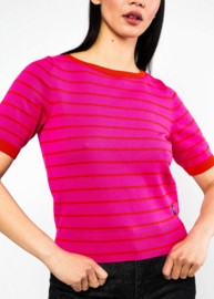 Blutsgeschwister - Pretty preppy Pink picnic parade stripe
