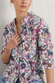Seasalt - Larissa shirt Floral Terrain chalk