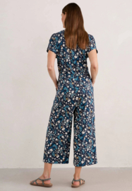 Seasalt - Rose Trellis jumpsuit Tidal floral maritime