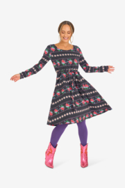 Tante Betsy - Dress Frenchy Vintage Folk black