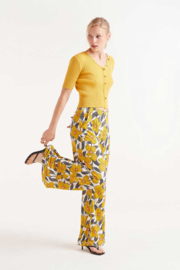 Compania Fantastica - Trousers Yellow flowers