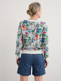 Seasalt - Bright wave sweatshirt Seaweed flower chalk