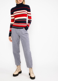 Blutsgeschwister - Turtleneck jumper Jazz & Chill out vintage varsity stripes
