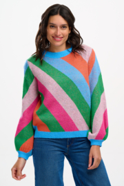 Sugarhill - Essie Jumper Multi Diagonal stripes