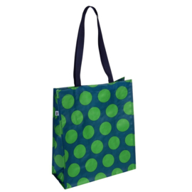 Shopping bag Stip - blauwgroen