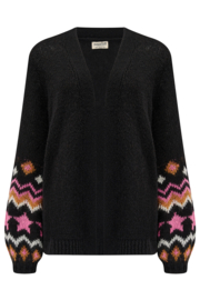 Sugarhill - Yvette cardigan Fairisle sleeve