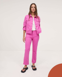Surkana - Broek Straight denim jeans hot pink