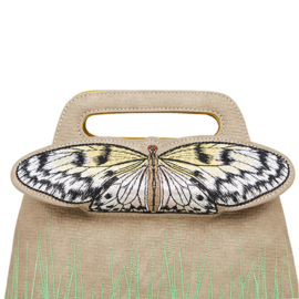 Hi-di-Hi tas Madame Butterfly beige