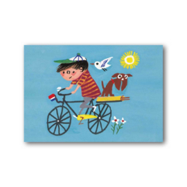 Fiep Westendorp - Jongen op de fiets kaart