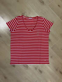 C'est beau la vie - T-shirt Stripes red-white