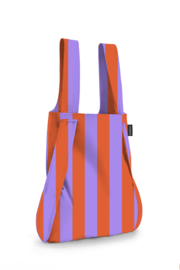 NotAbag - Original Bag & backpack Red/purple stripes