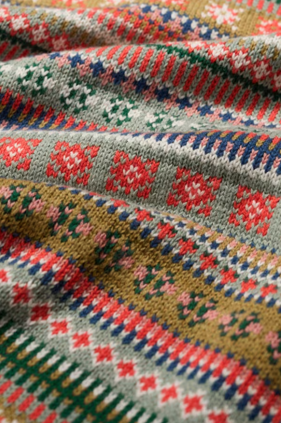 Seasalt - Faire isle Cardigan carved relief pear multi