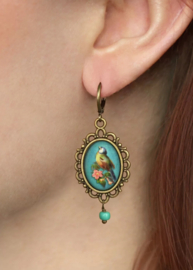 Urban Hippies - Oorbellen folklore  Chickadee silver