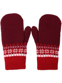 DaneWalnut - Wanten Bordeaux Jacquard