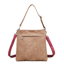 Hi-di-Hi tas Kingshopper - cerise/ brown