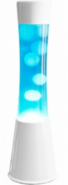 Lavalamp wit en blauw