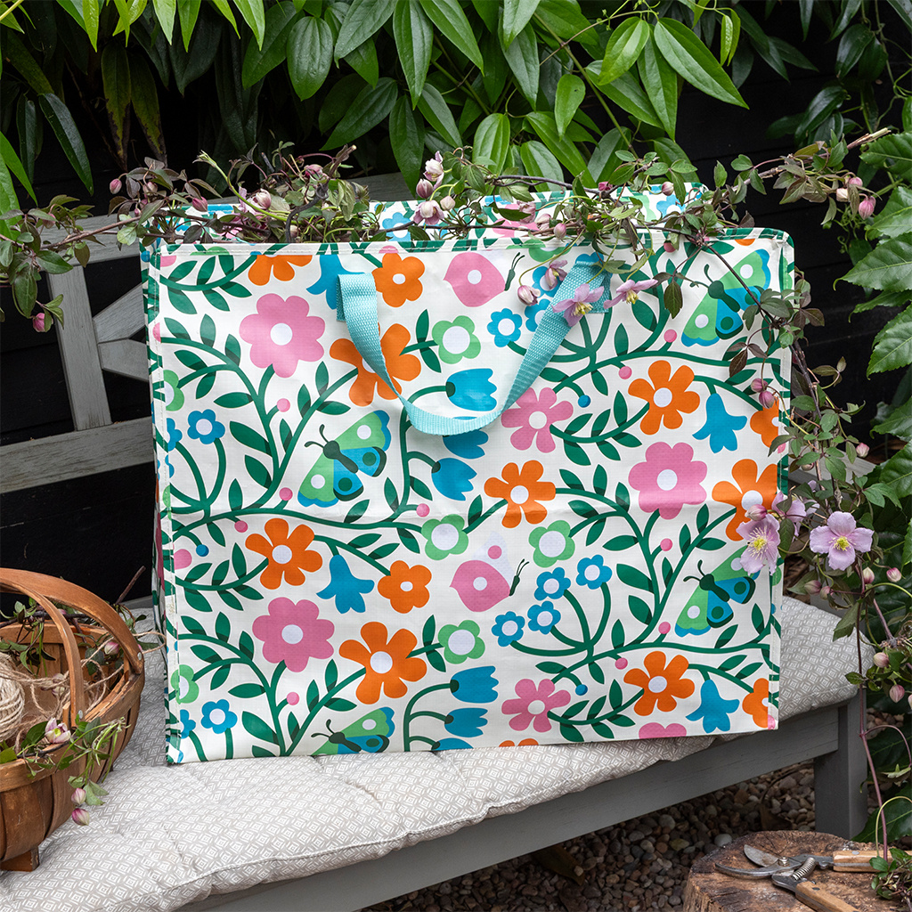 Grote XXL shopper - Bloemen