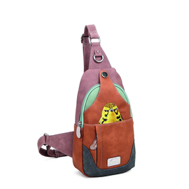 Hi-di-Hi - tas Carol lila/cognac