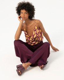 Surkana - Trousers  wide maroon