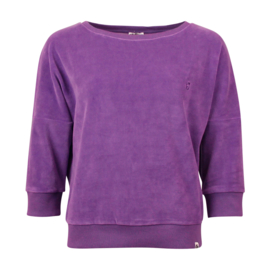 Chills & Fever - Sweater Sybille Velvet Purplr heart