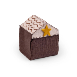 Sjaal met Verhaal - Kerststal rood/groen
