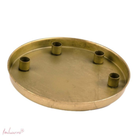 Imbarro - Kaarsenhouder Bodil rond