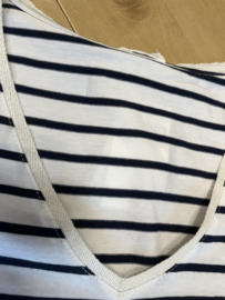 C'est beau la vie - T-shirt Stripes black-white