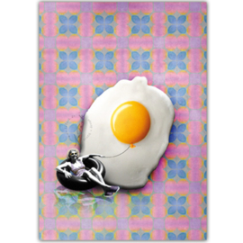 Gefeliciteerd ei-ballon kaart