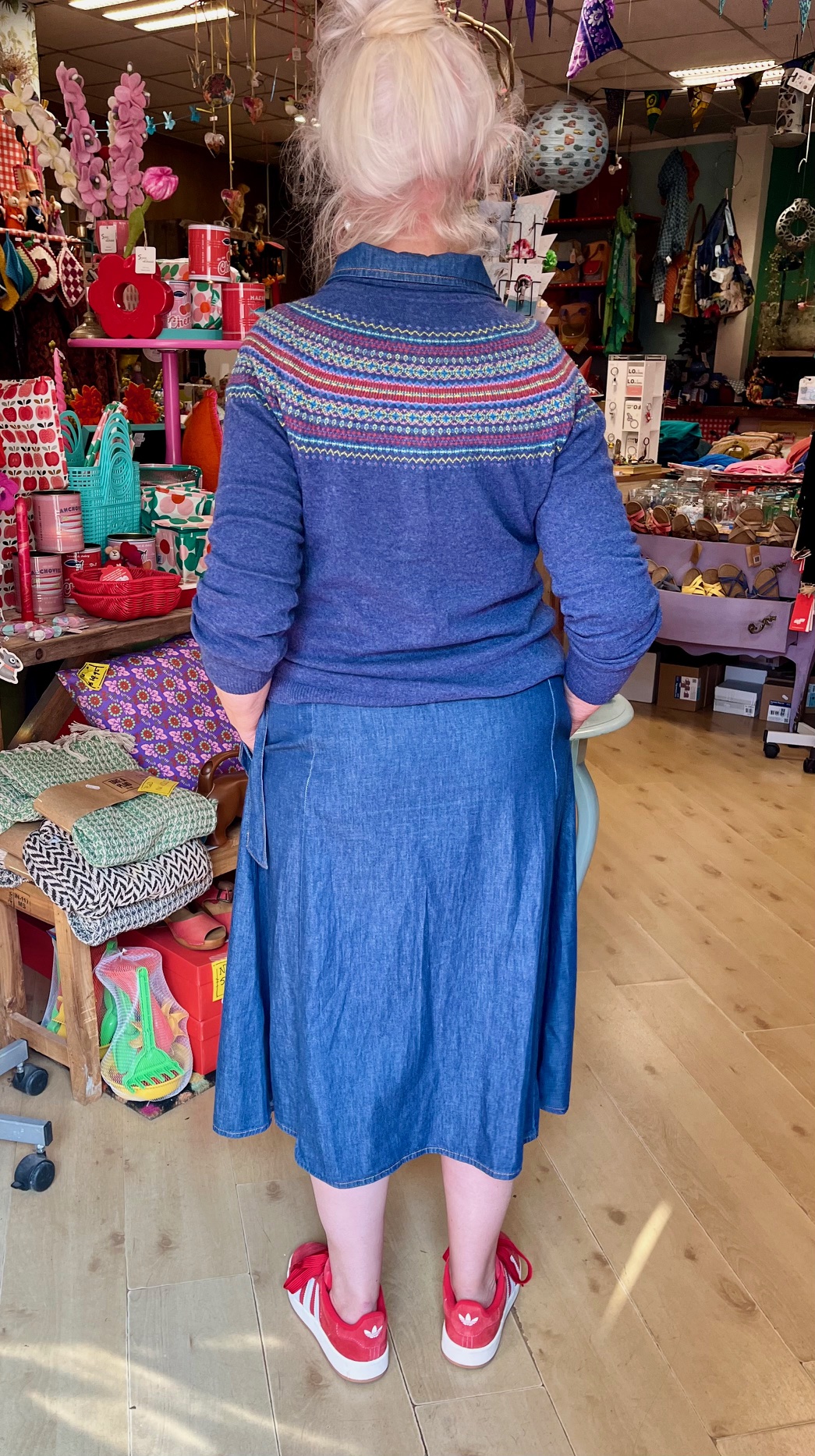 Heidekönigin - Cardigan Tyra blauw