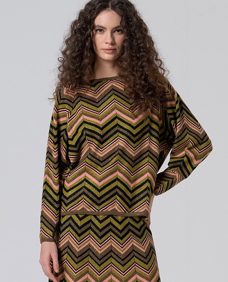 Surkana - Zigzag sweater Niux green