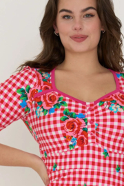 Tante Betsy - Dress Lola Cottage Rose red