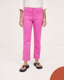 Surkana - Broek Straight denim jeans hot pink