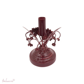 Imbarro - Kandelaar Fleurie burgundy