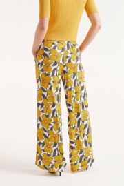 Compania Fantastica - Trousers Yellow flowers