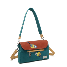 Hi-di-Hi tas Twiggle Koolmeesjes Petrol/red