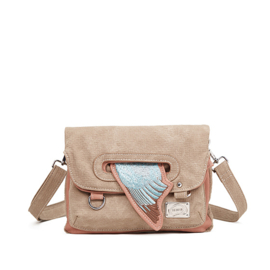 Hi-di-Hi tas Kingfisher pink/ beige