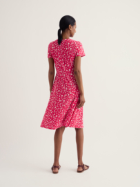 Seasalt - Enor dress Sea spray floral bright radish