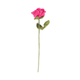 Sjaal met Verhaal - Bloementak roos fuchsia