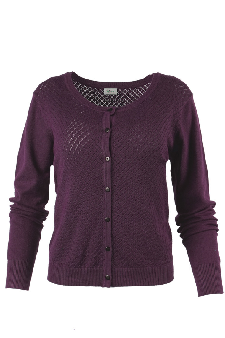 HeArt - Corduba cardigan auberginepurple