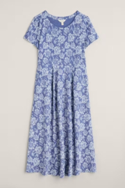 Seasalt - Veronica dress Agapanthus Lino Lupin
